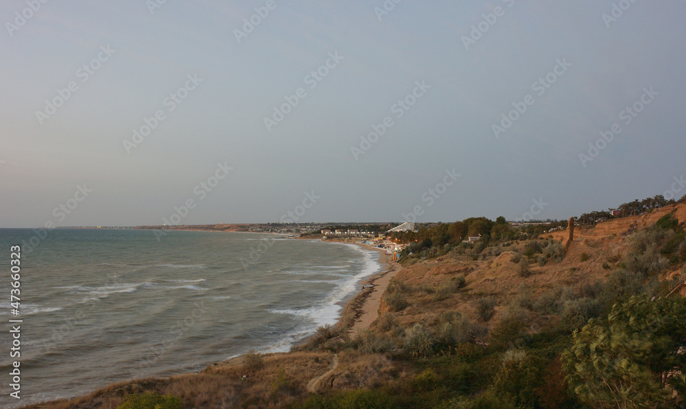 View of the Uchkuevka beach