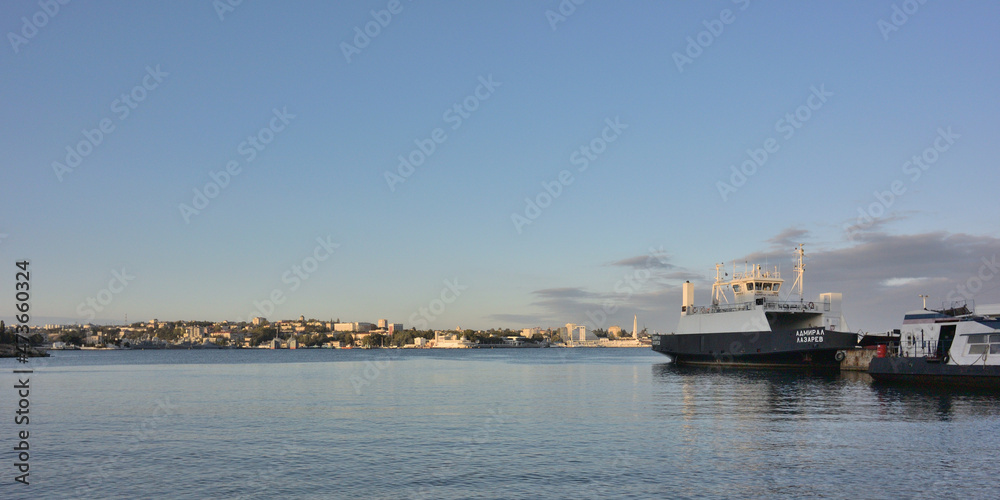 View of the Sevastopol Bay and the city of Senvastopol