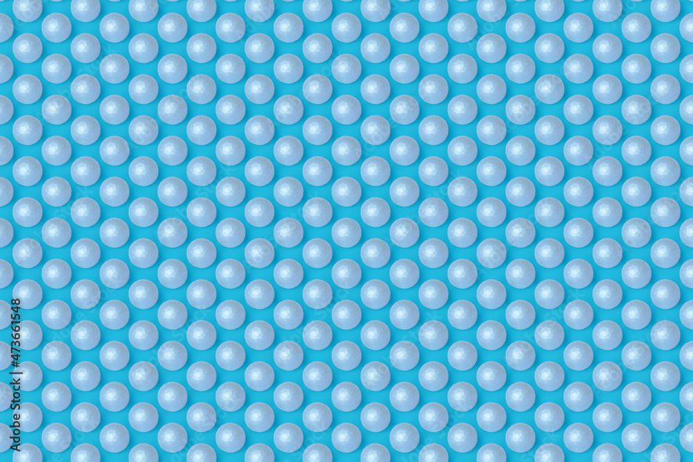 3d illustration of blue  circle.Set of shapes on monocrome background, pattern. Geometry  background