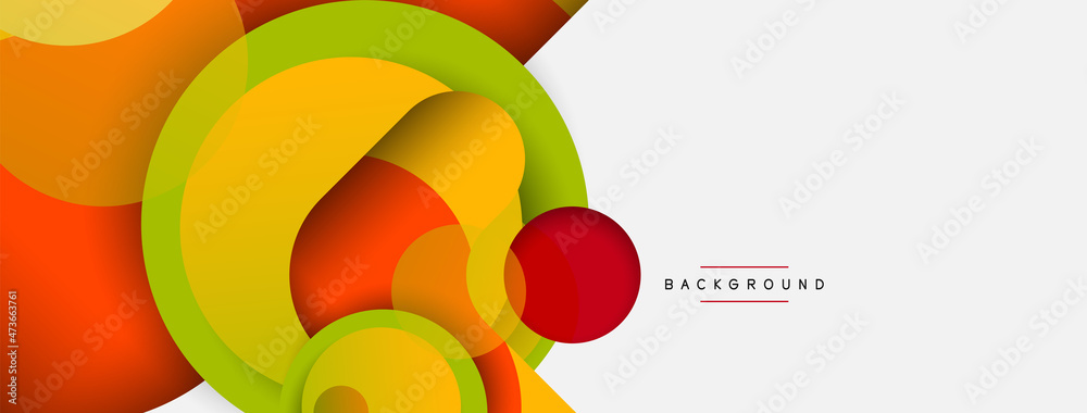 Circle and round shapes abstract background. Vector illustration for wallpaper banner background or landing page Circle and round shapes abstract background. Vector illustration for wallpaper banner background or landing page