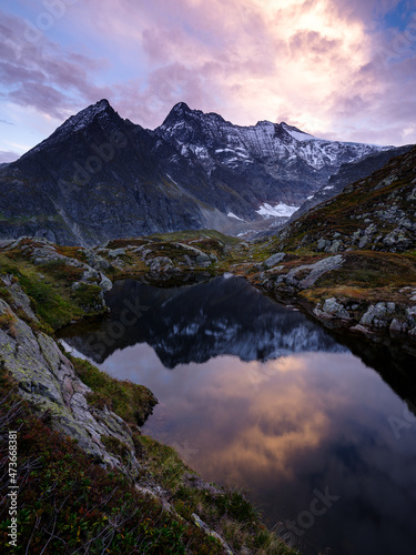 Sustenhorn at sunset photo