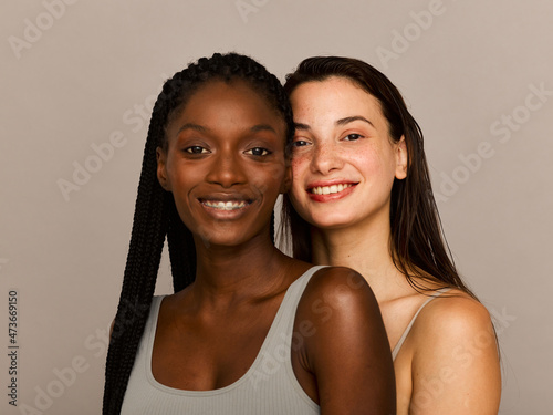 Couple portrait in studio