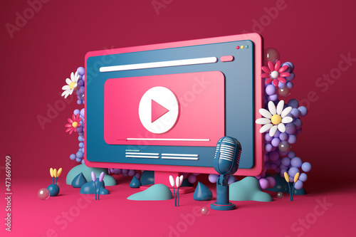 Video streaming concept photo