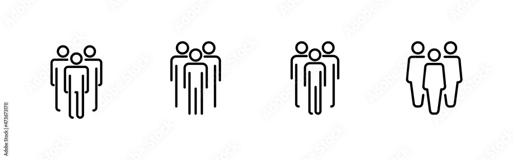 people icons set. person sign and symbol. User Icon vector people icons set. person sign and symbol. User Icon vector