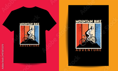 Mountain bike adventure t-shirt design, typography, vector t-shirt design,