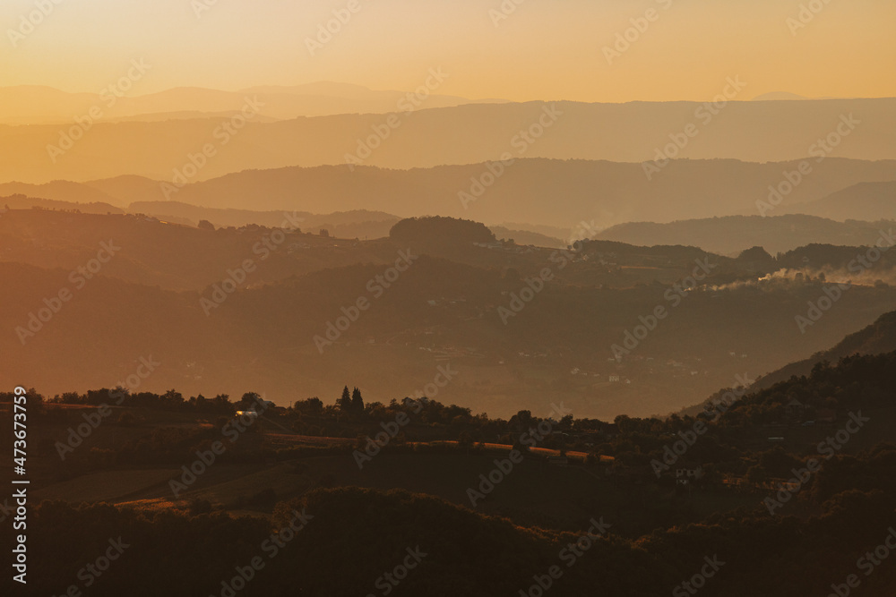 custom made wallpaper toronto digitalLayers Of Hills During Sunset