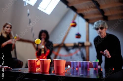 Beer pong game  photo