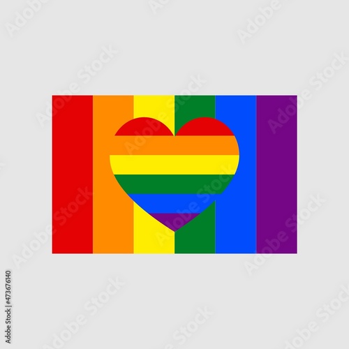 Pride Gradient Background with LGBT Pride Flag Colours.vector