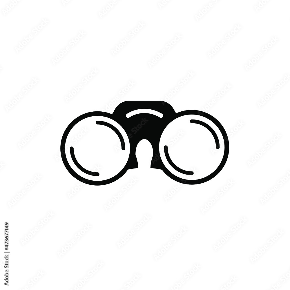 Binoculars icons symbol vector elements for infographic web Binoculars icons symbol vector elements for infographic web