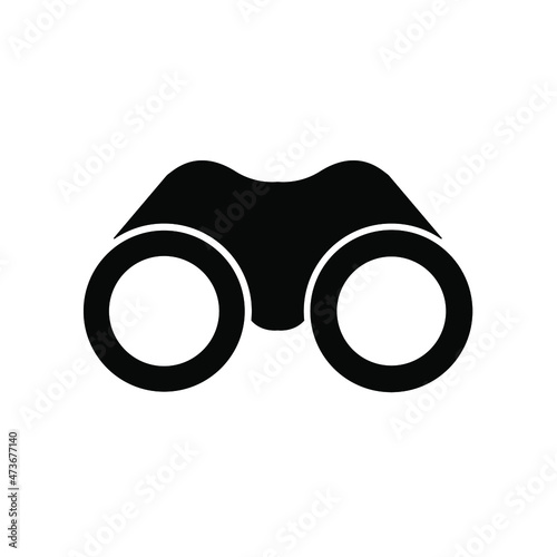 Binoculars icons symbol vector elements for infographic web