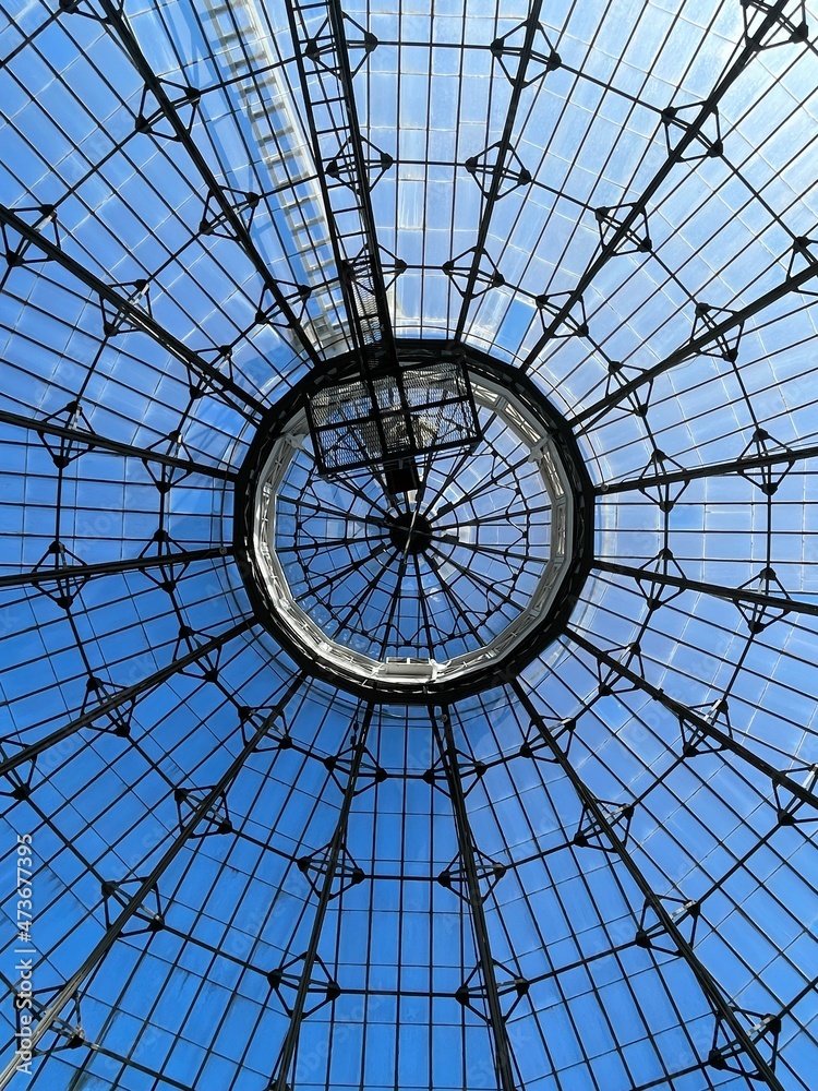 Greenhouse conservatory glass roof Stock Photo | Adobe Stock