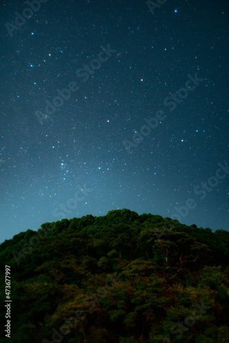 星空・夜空・星景・山・暗い・きれい