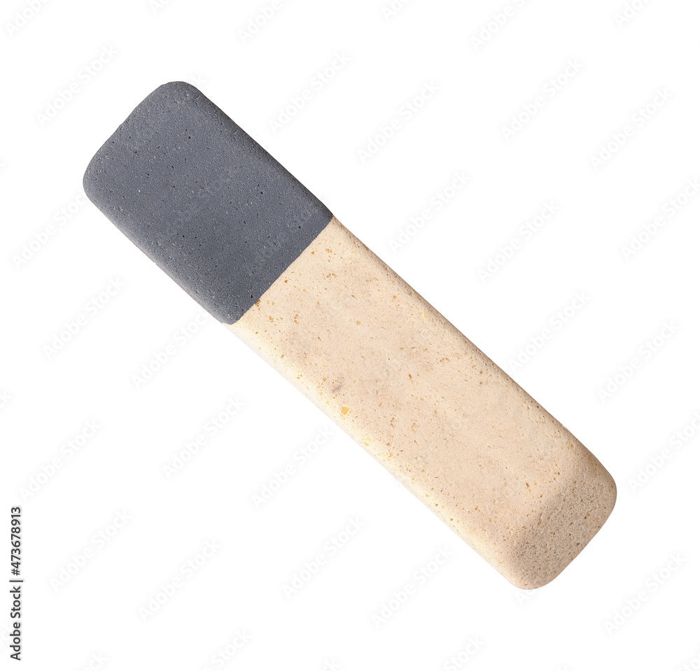 Eraser or rubber isolated on a white background. Design element with clipping path Eraser or rubber isolated on a white background. Design element with clipping path