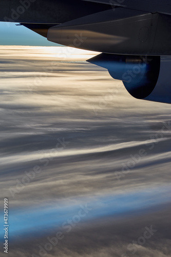 Flygskam flying shame - greenhouse gas emissions pollution of aviation photo