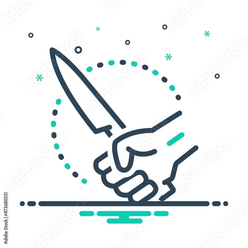 Mix icon for threatening