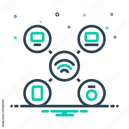 Mix icon for accessing