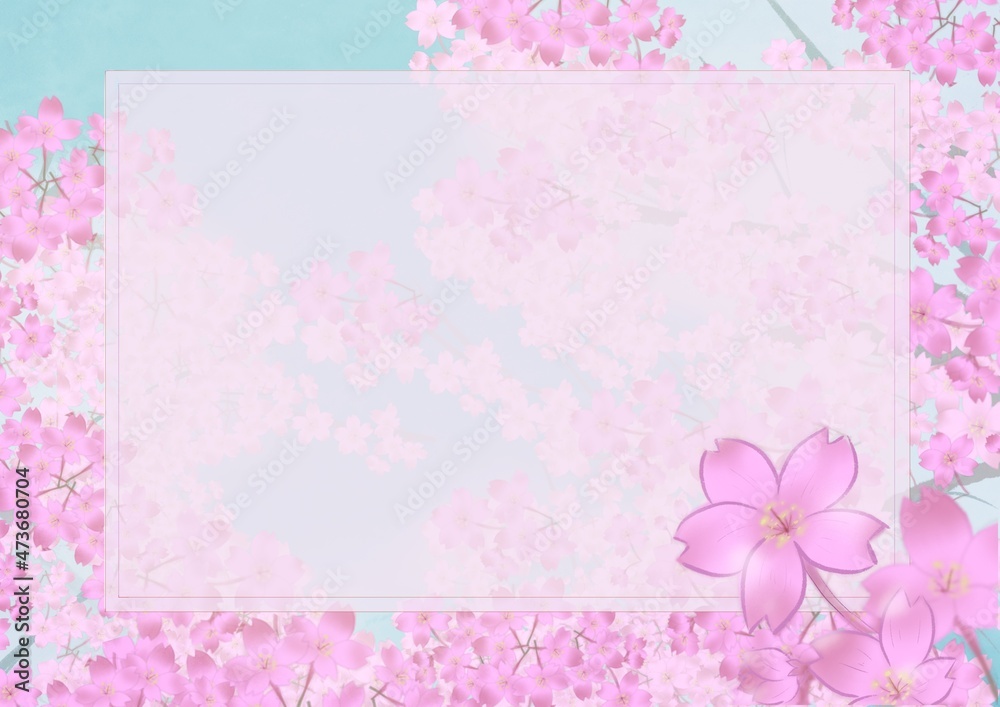 桜の背景素材3