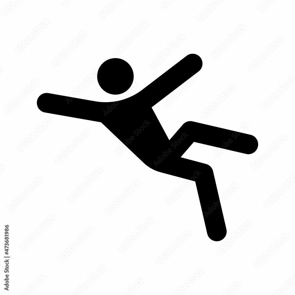 people falling vector icon people falling vector icon