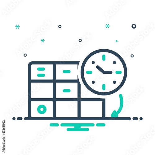Mix icon for scheduling