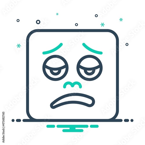 Mix icon for disappointed
