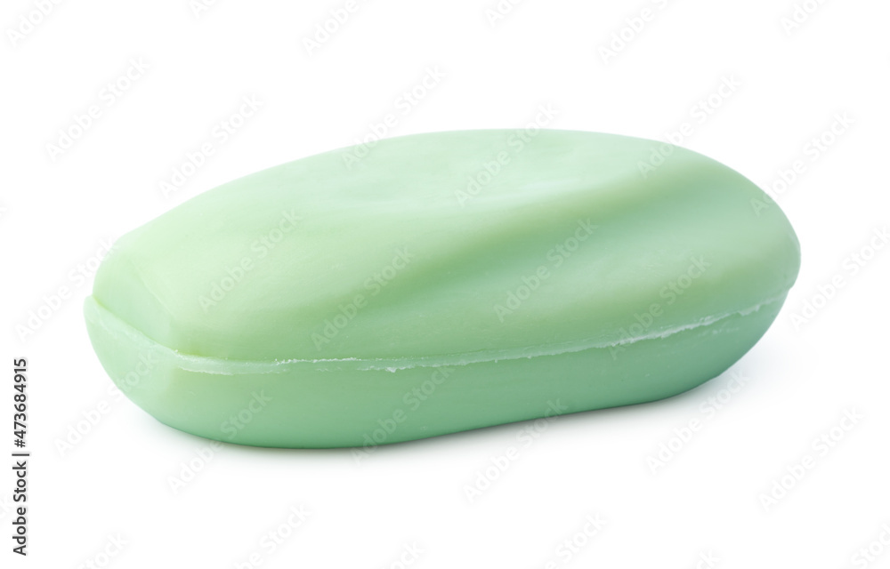 Soap bar isolated over white background, close up Soap bar isolated over white background, close up