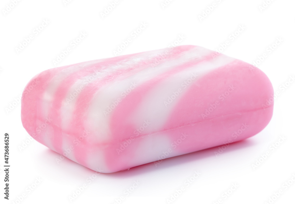 Soap bar isolated over white background, close up Soap bar isolated over white background, close up