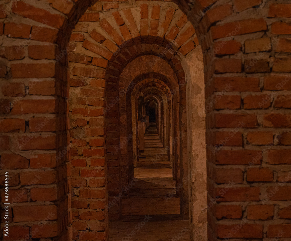 Fototapeta premium Ceglany tunel