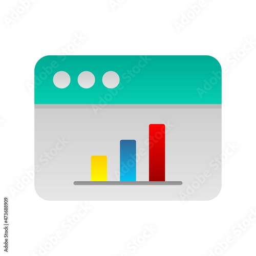 profits Flat Gradient Vector Icon Design