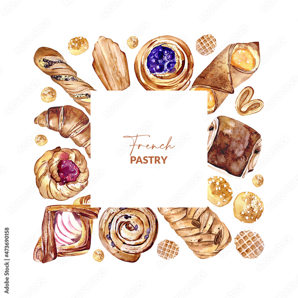 Greeting card with fresh baked pasties.