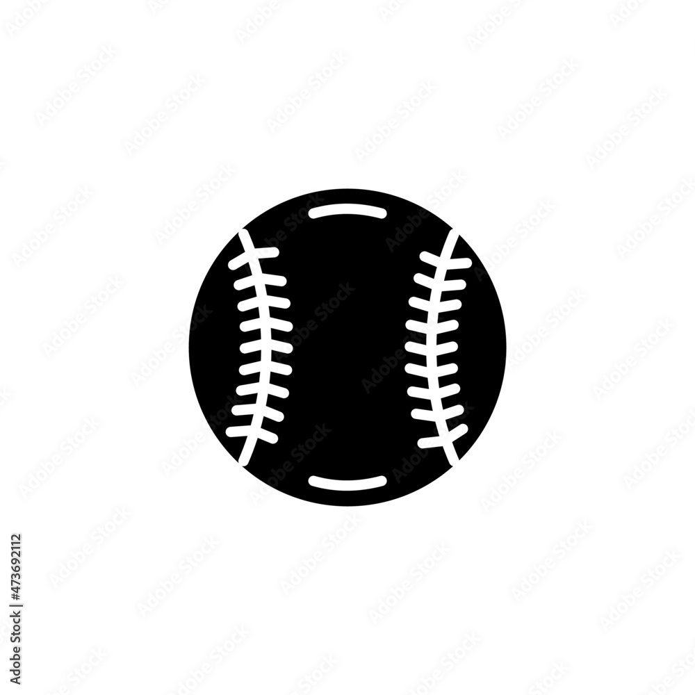 baseball icon designed in black solid style and glyph style in sports icon category baseball icon designed in black solid style and glyph style in sports icon category