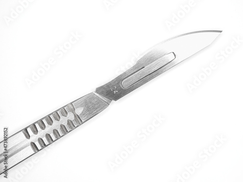 surgical scalpel isolated on white background