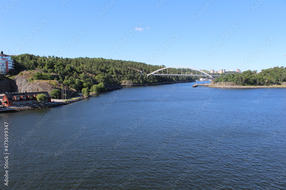 view of the river in the city