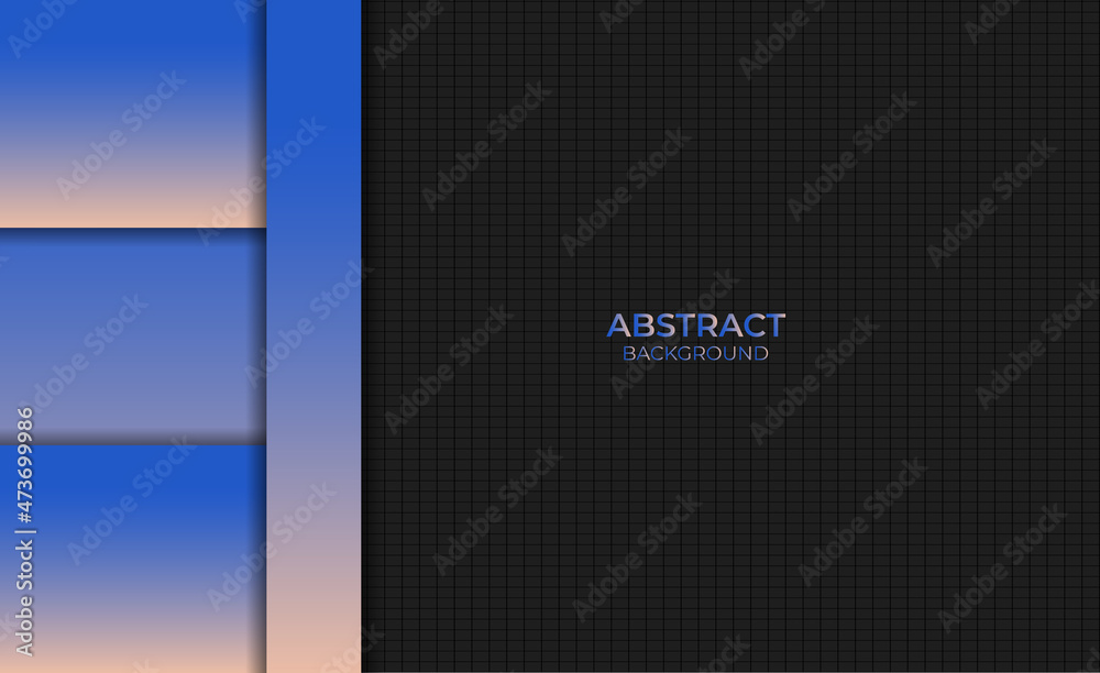 Abstract Blue Orange Gradient Color Background Design Style