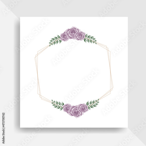 Elegant watercolor floral clip art