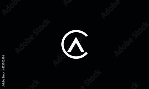 AC, CA, Abstract Letters Logo Monogram