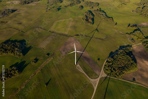 Windmill Captured By Drone photo