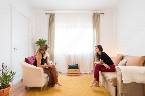 Woman during psychologic therapy  photo
