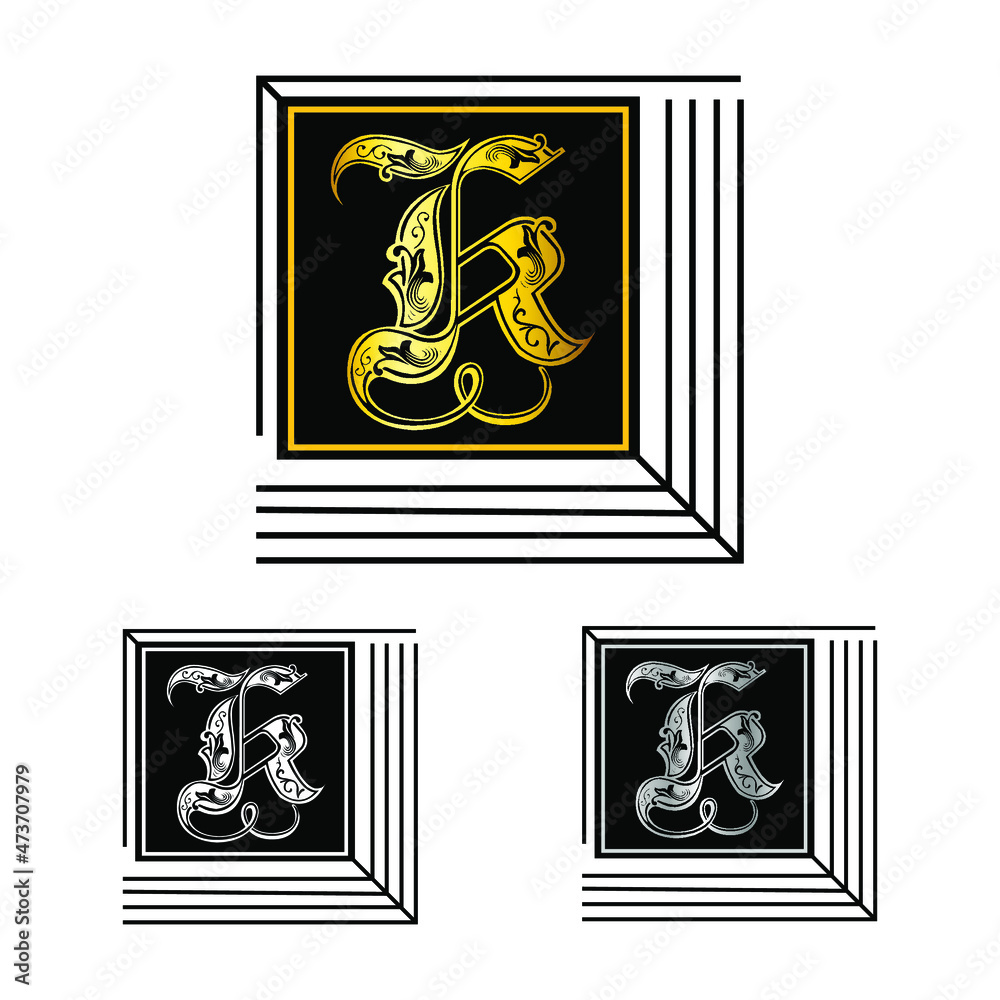 letter R logo. minimal design concept, font logo design.