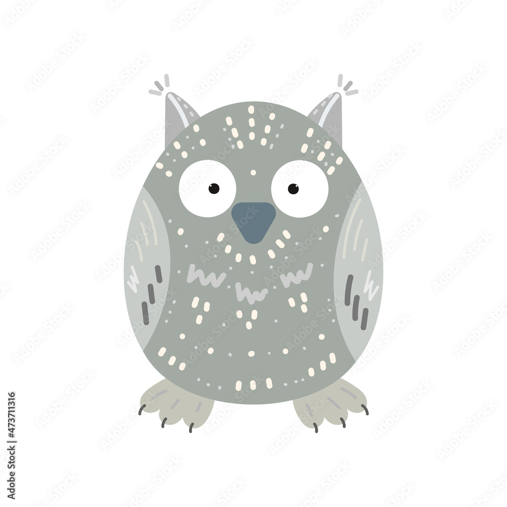 owl cartoon flat vector illustration owl cartoon flat vector illustration