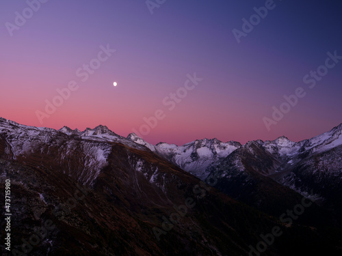 Sunset from Grimsel photo