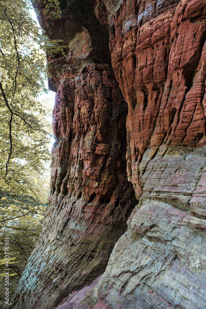 genovevahöhle is a cave near Trier and beautiful in the red tones