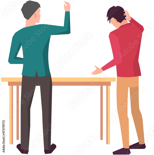 Businesspeople have project strategy planning meeting. Teamwork with business plan, creating new creative project. Meeting to discuss starting business. Colleagues discussing work in entrepreneurship