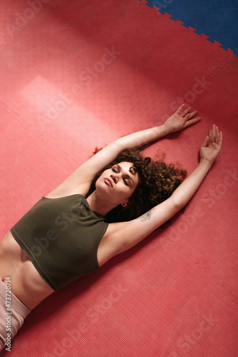 Exhausted Woman After Workout 
