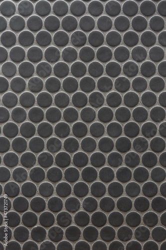 Black mosaic tile background