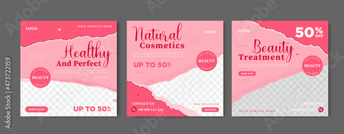 Cosmetic store social media posts	