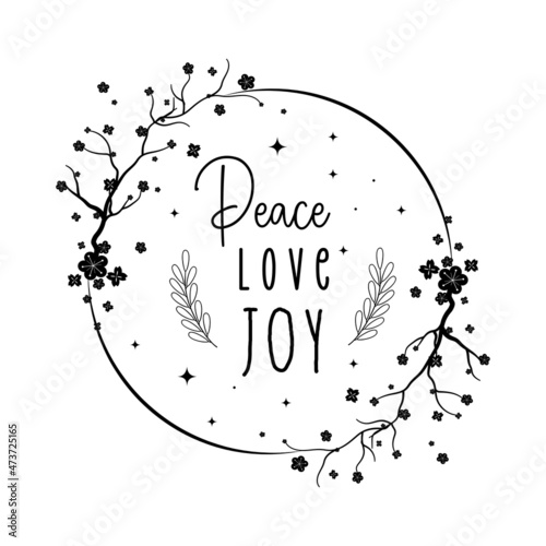 peace love joy ornaments