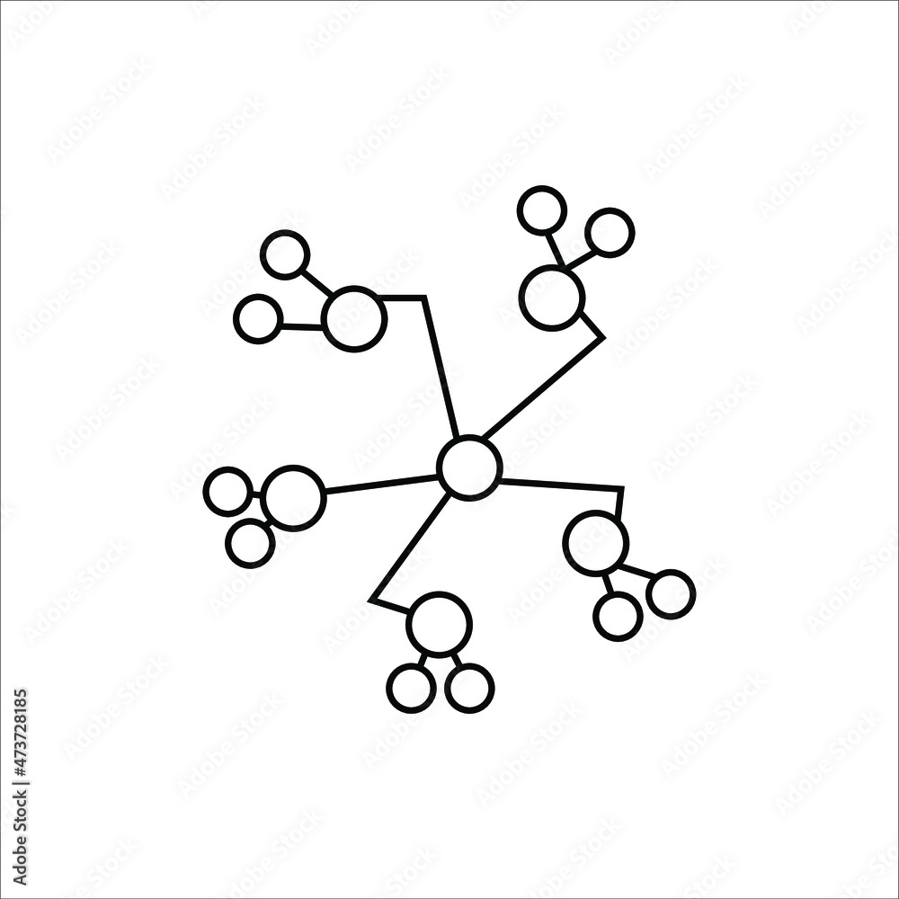 hub network connection icon vector illustration hub network connection icon vector illustration