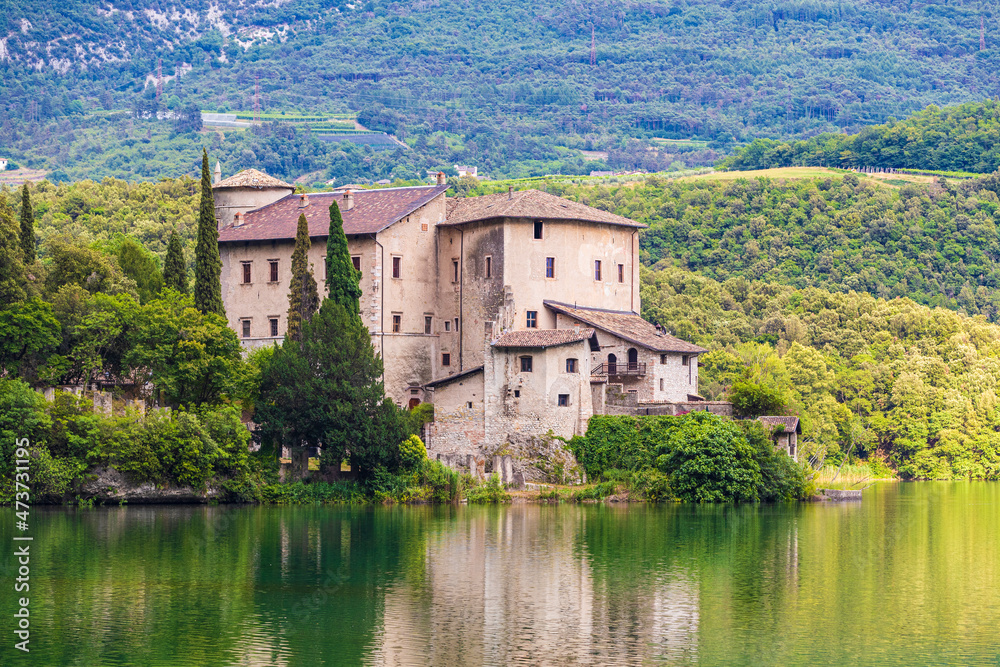 Toblino castle in Italy