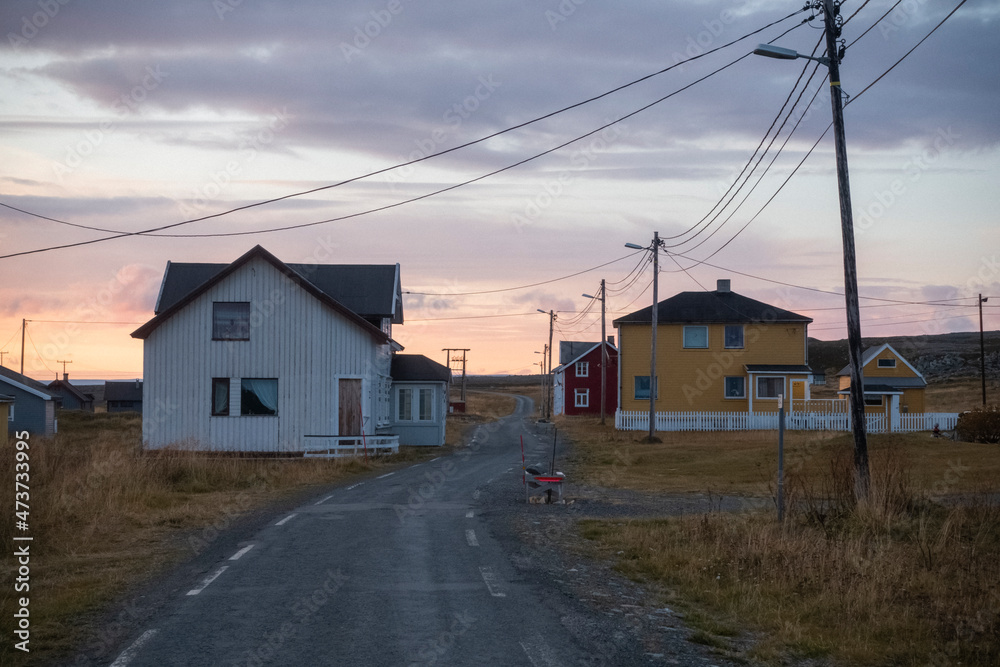 Town at the Shore of the Arctic Ocean Town at the Shore of the Arctic Ocean