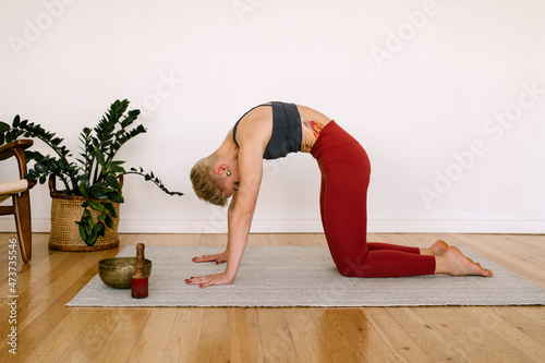 Woman Stretching Body photo